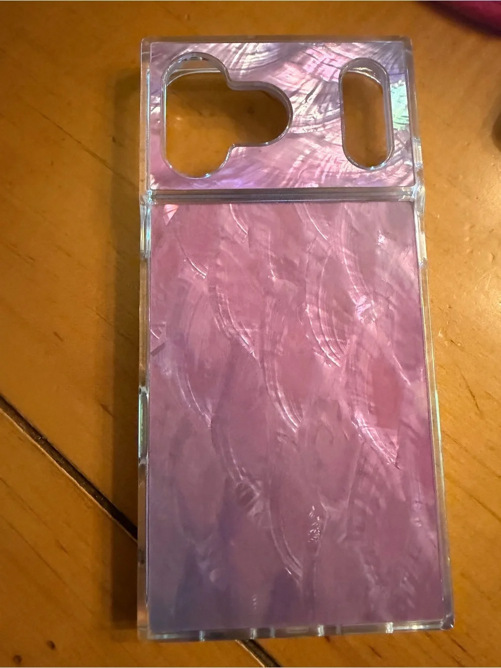 Iridescent Pink Foldable Phone Case - Flaunt Brand - Iphone 17 Pro Max